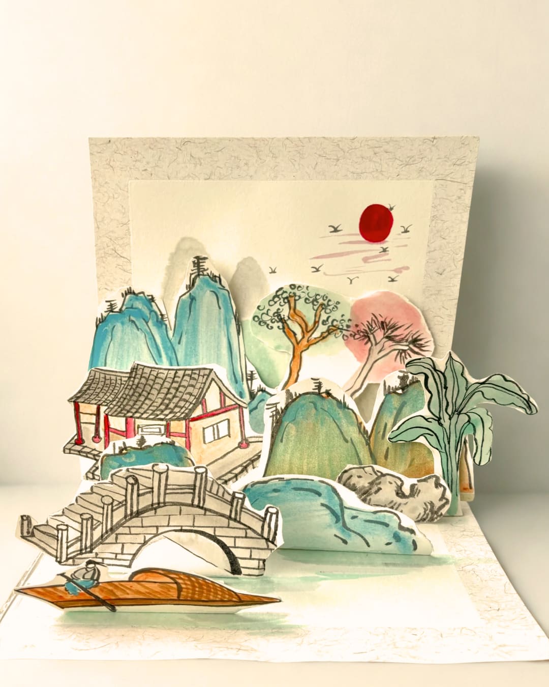 3D Ink Painting Art