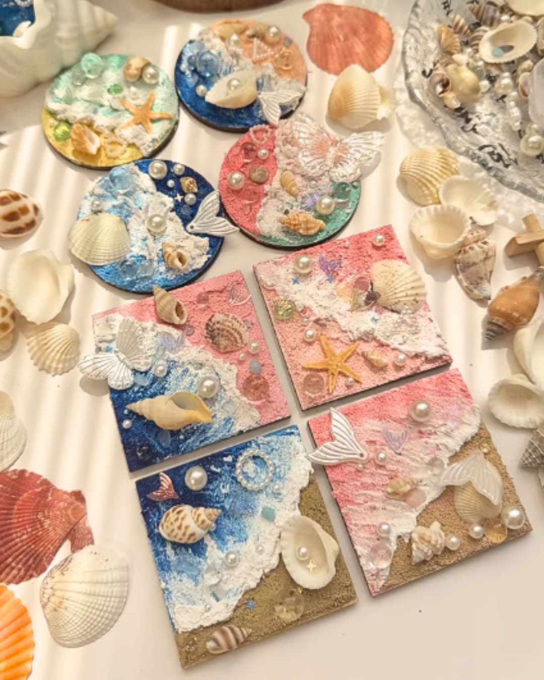 3D Textured Beach Painting