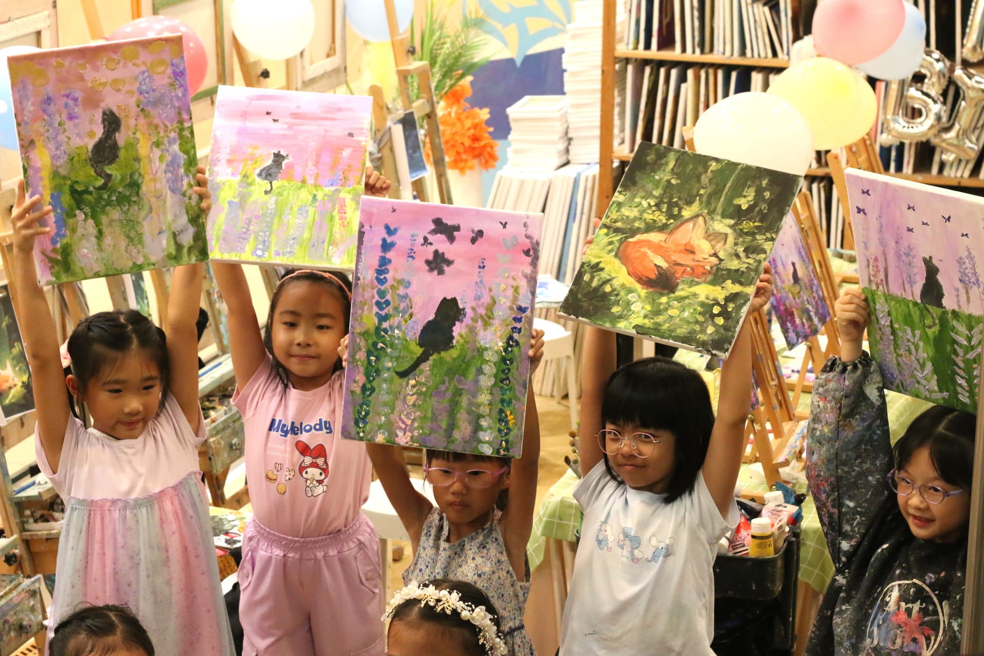 Private birthday art party