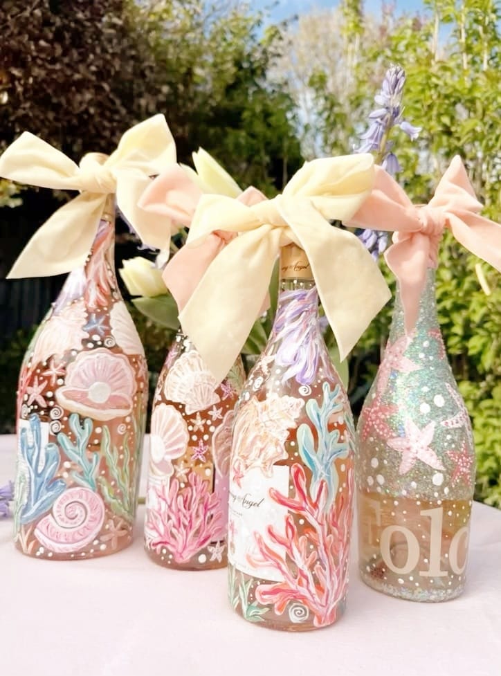 Champagne Bottle Painting