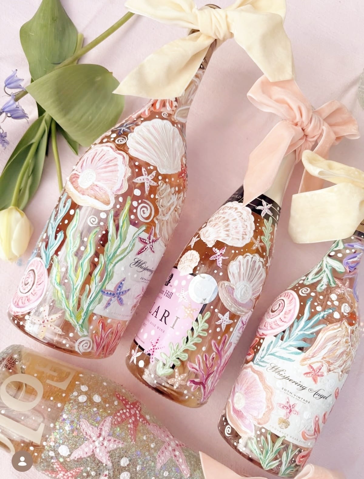 Champagne Bottle Painting