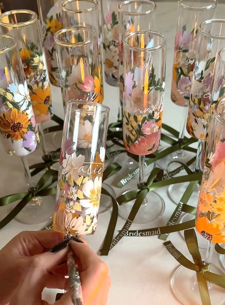 Champagne Glass Painting