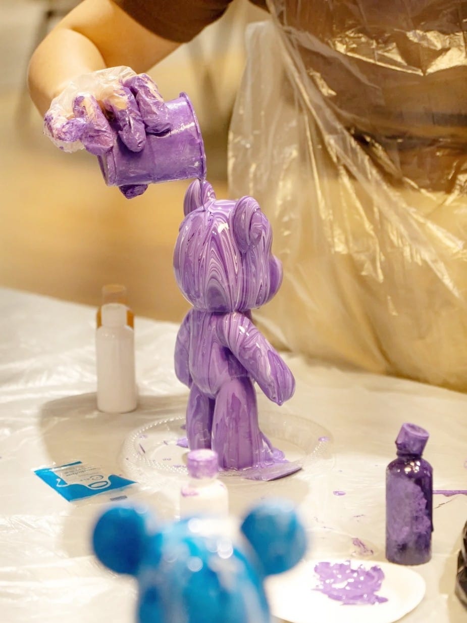 DIY Paint Drip Bear