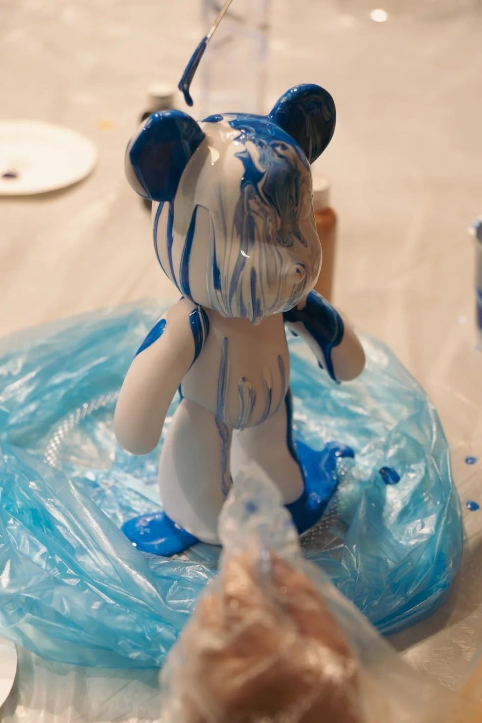 DIY Paint Drip Bear
