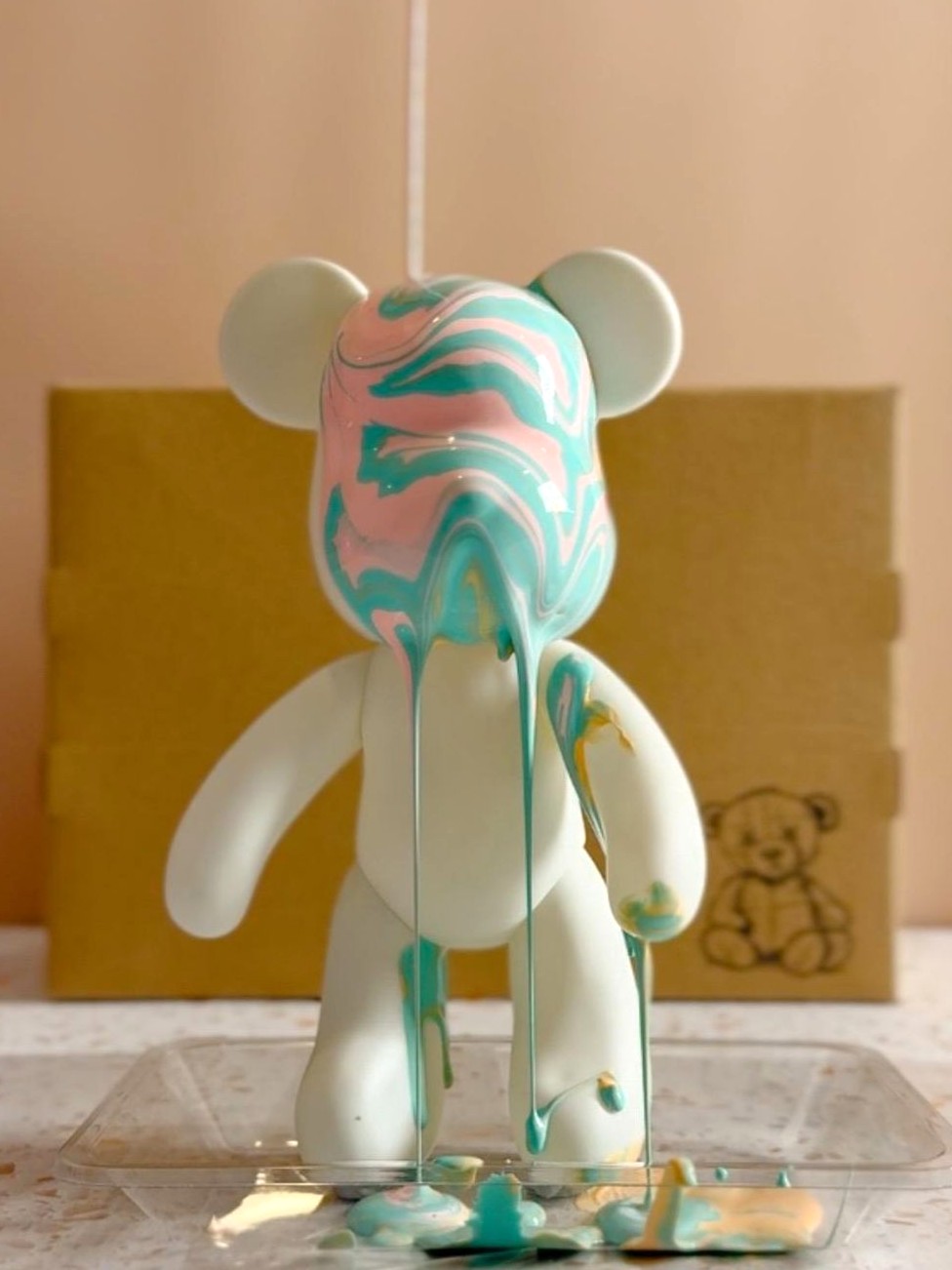 DIY Paint Drip Bear