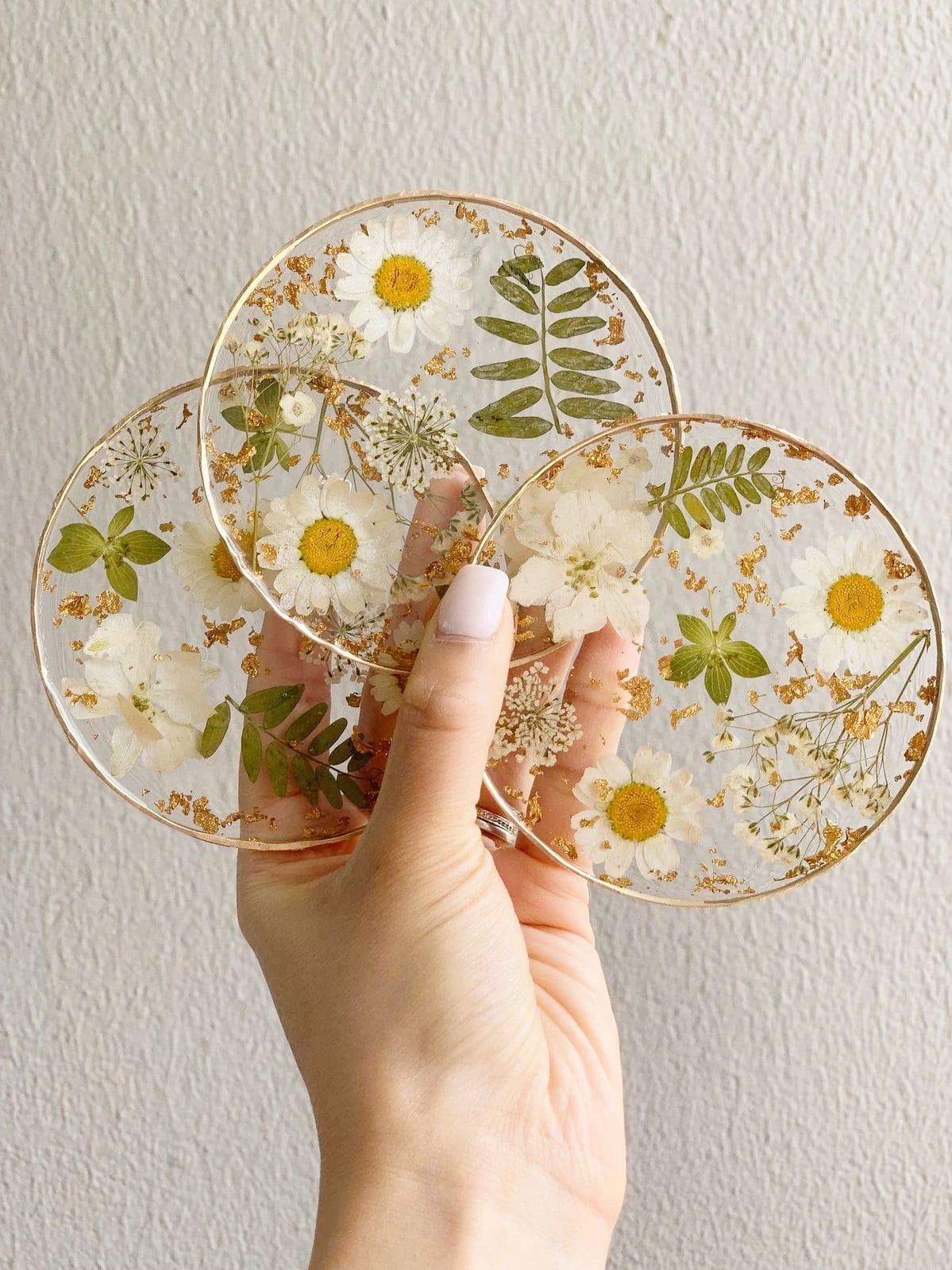 Embossed Floral Coasters