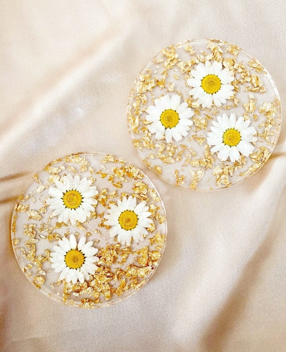 Embossed Floral Coasters