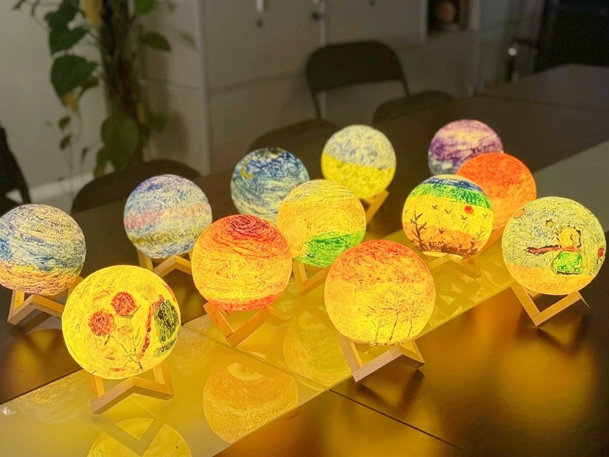 Moon Nightlight Painting