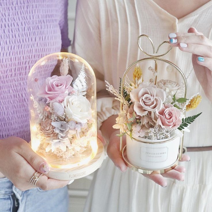 Preserved Flower Night Lamp workshop