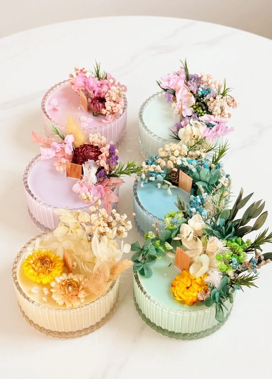 Preserved Flower Soy Candle