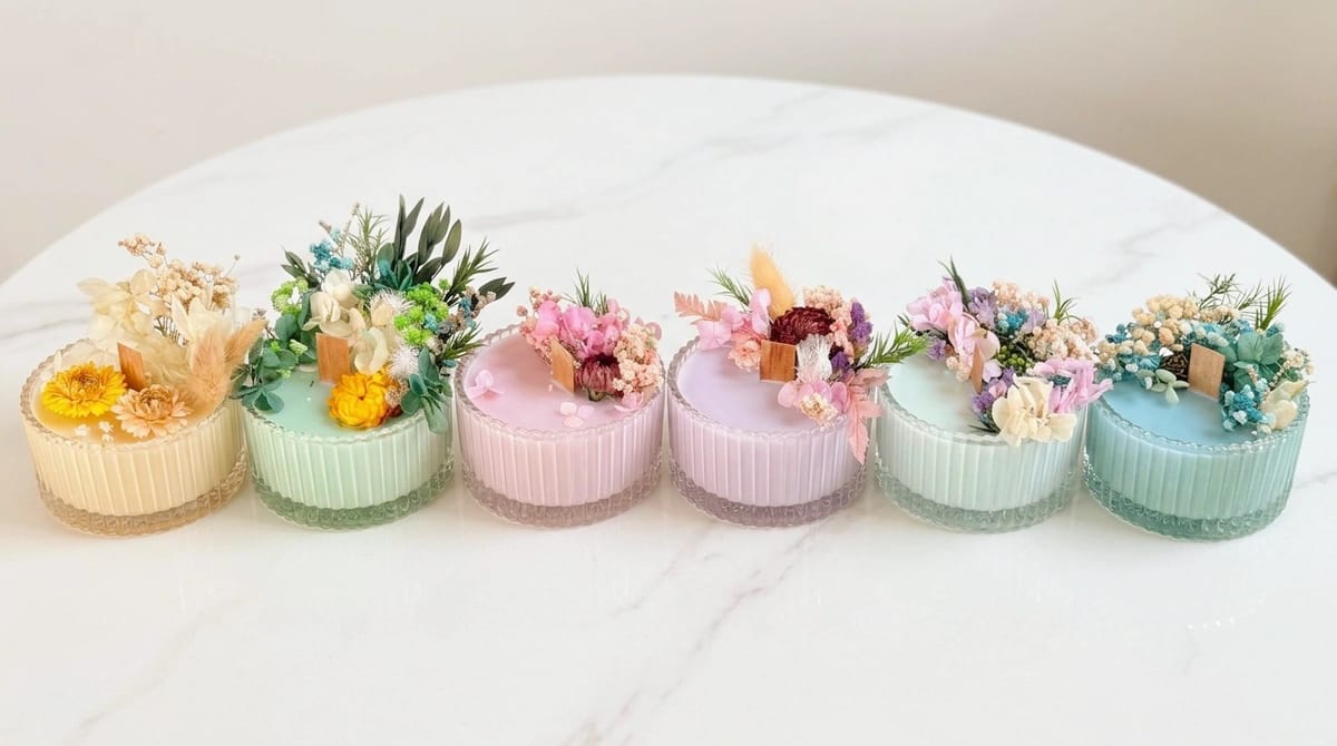Preserved Flower Soy Candle