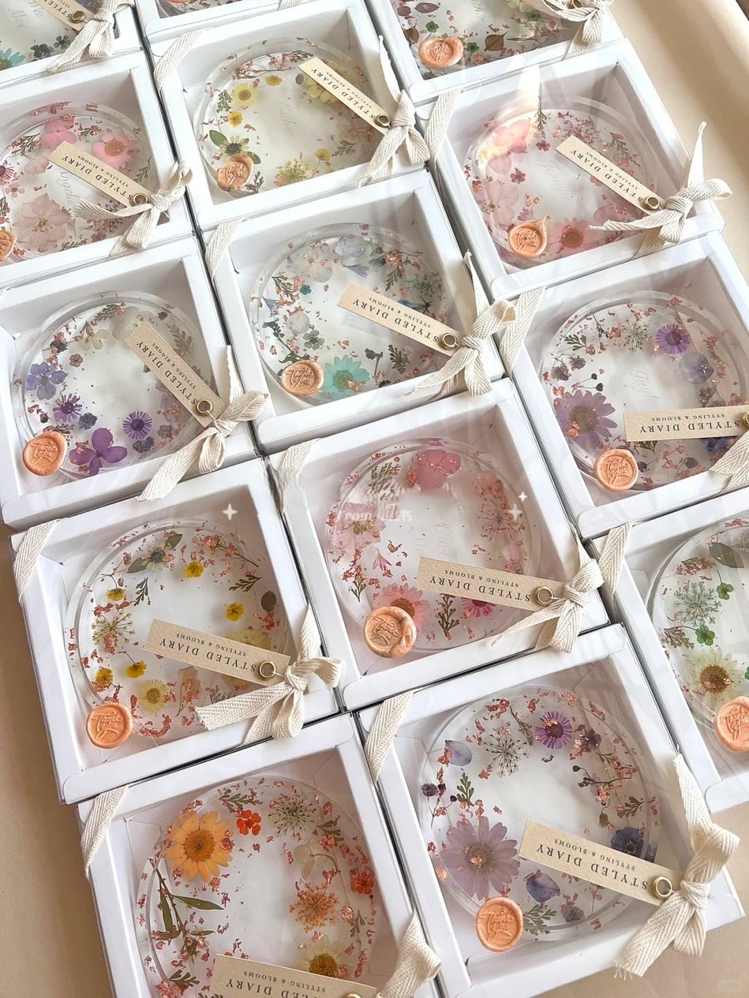 Resin Pressed Flower Coasters workshop