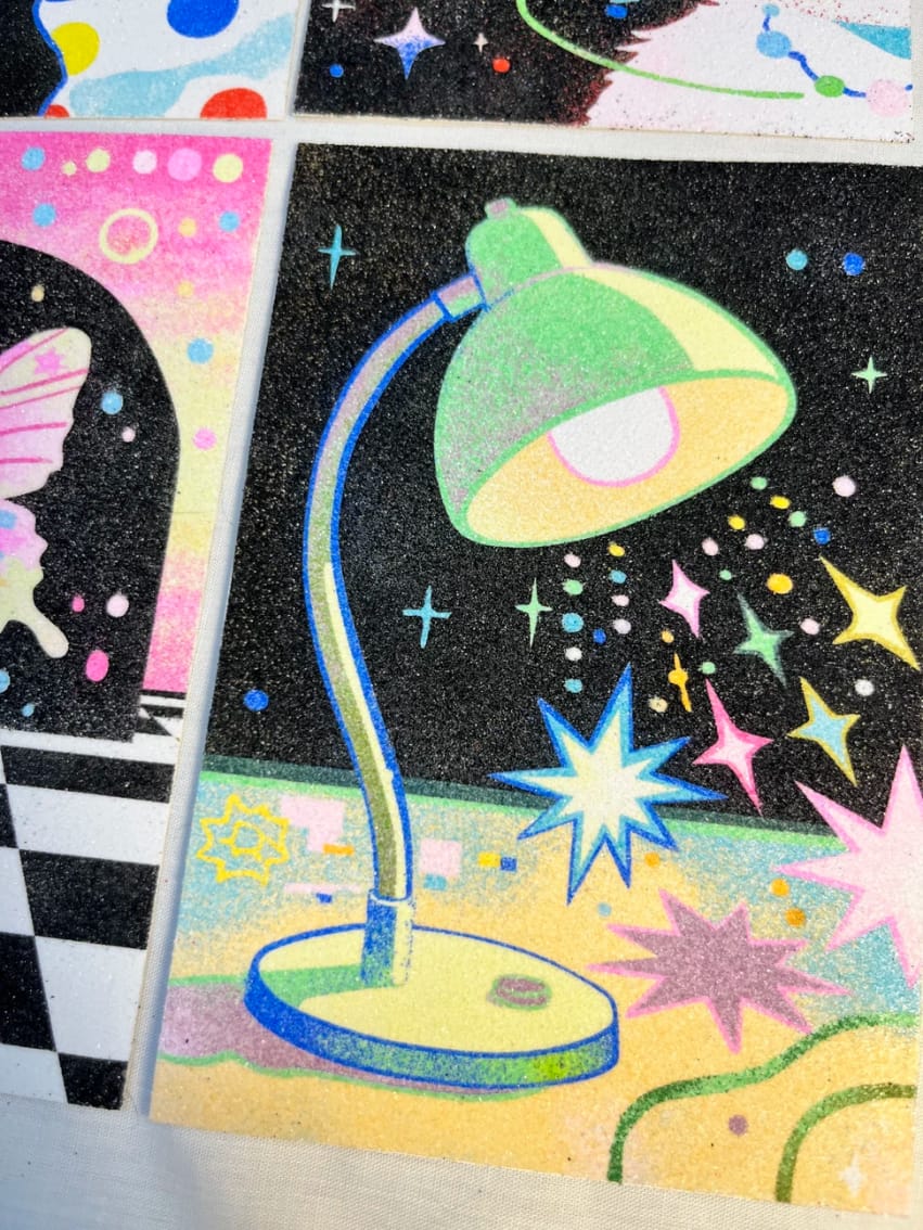 Stress-Relief Sand Art