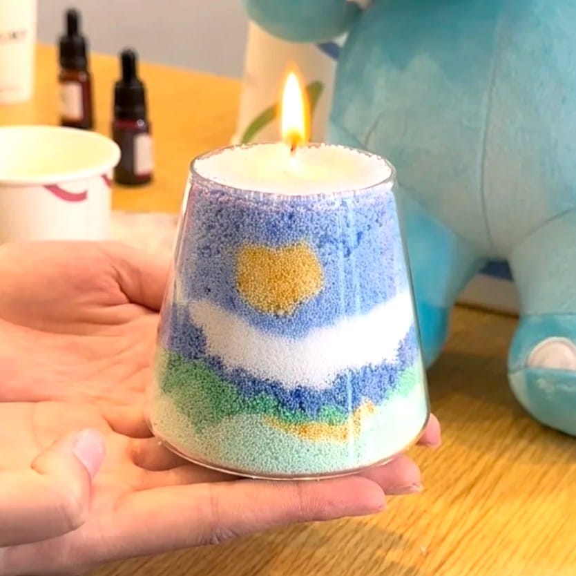 Sand Painting Candles
