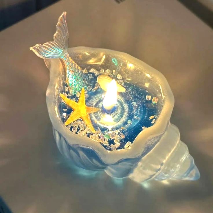 Seashell Candles