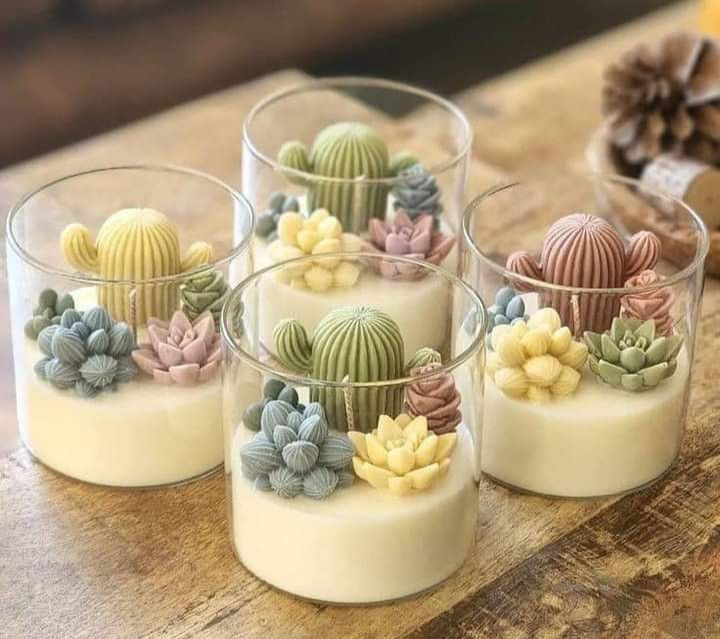 Succulent Candles