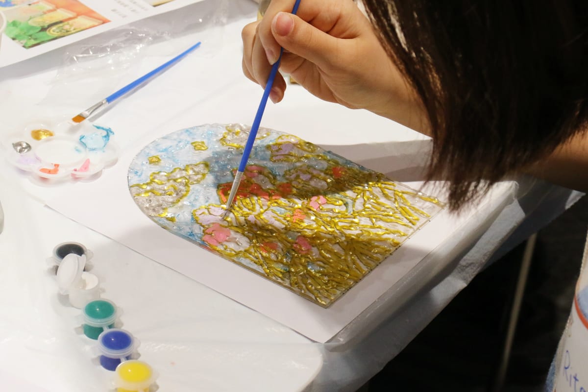 HKCA Young Members Society Glass Painting Night Lamp Workshop